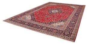 Tappeto Ardakan Medaglione Floreale Rosso Blu Scuro 298x404 Cm