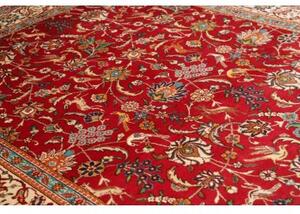 Tappeto Tabriz Figurativo Rosso Avorio 230x345 Cm