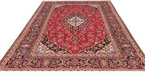 Tappeto Ardakan Medaglione Floreale Rosso Blu Scuro 203x300 Cm