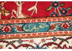 Tappeto Tabriz Figurativo Rosso Avorio 230x345 Cm