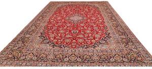 Tappeto Ardakan Medaglione Floreale Rosso Ruggine Blu Scuro 303x413 Cm