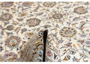 Tappeto Kashan Floreale Avorio Blu 308x430 Cm