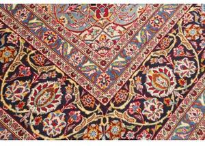Tappeto Ardakan Medaglione Floreale Rosso Ruggine Blu Scuro 303x413 Cm