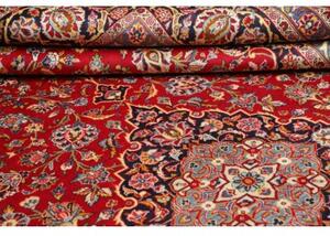 Tappeto Ardakan Medaglione Floreale Rosso Ruggine Blu Scuro 303x413 Cm
