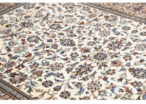 Tappeto Kashan Floreale Beige Azzurro 205x300 Cm