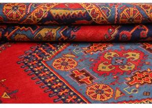 Tappeto Wiss Stilizzato Rosso Blu 216x323 Cm