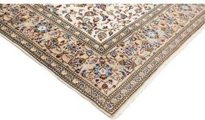 Tappeto Kashan Floreale Avorio Blu 198x310 Cm