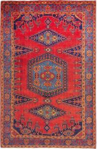Tappeto Wiss Stilizzato Rosso Blu 216x323 Cm