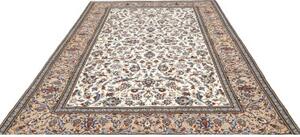 Tappeto Kashan Floreale Beige Azzurro 205x300 Cm