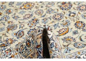 Tappeto Kashan Floreale Avorio Blu 308x416 Cm