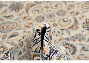 Tappeto Kashan Floreale Avorio Blu Cobalto 273x388 Cm