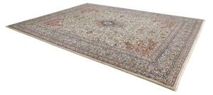 Tappeto Kashmar Medaglione Floreale Avorio Azzurro 300x400 Cm