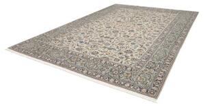 Tappeto Kashan Floreale Avorio Blu Cobalto 273x388 Cm