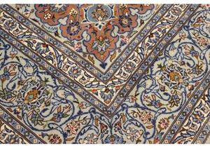 Tappeto Kashmar Medaglione Floreale Avorio Azzurro 300x400 Cm