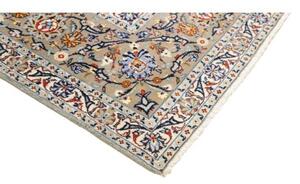 Tappeto Kashan Floreale Celeste Blu 272x387 Cm