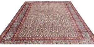 Tappeto Moud Stilizzato Avorio Blu Cielo 215x293 Cm