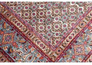 Tappeto Moud Stilizzato Avorio Blu Cielo 215x293 Cm