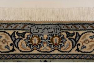 Tappeto Kashan Floreale Avorio Blu Cobalto 273x388 Cm