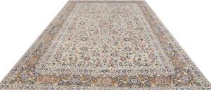 Tappeto Kashan Floreale Celeste Blu 272x387 Cm