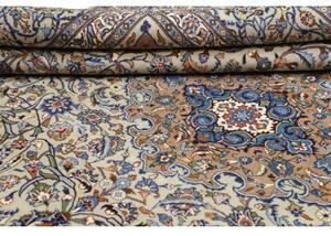 Tappeto Kashmar Medaglione Floreale Avorio Azzurro 300x400 Cm