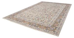 Tappeto Kashan Floreale Celeste Blu 272x387 Cm