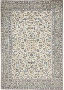 Tappeto Kashan Floreale Avorio Blu Cobalto 273x388 Cm
