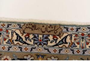 Tappeto Kashan Floreale Celeste Blu 272x387 Cm