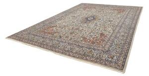 Tappeto Kashmar Medaglione Floreale Avorio Azzurro 300x400 Cm