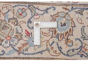 Tappeto Kashan Medaglione Floreale Avorio Blu 195x324 Cm