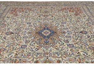 Tappeto Kashmar Medaglione Floreale Avorio Azzurro 300x400 Cm