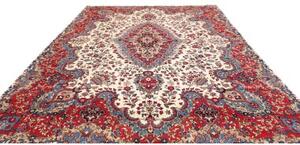 Tappeto Mashad Medaglione Floreale Avorio Rosso 300x405 Cm