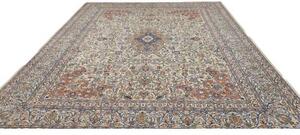 Tappeto Kashmar Medaglione Floreale Avorio Azzurro 300x400 Cm