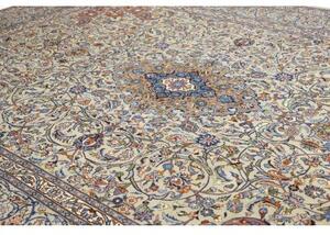 Tappeto Kashmar Medaglione Floreale Avorio Azzurro 300x400 Cm