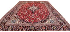 Tappeto Ardakan Medaglione Floreale Rosso Blu Scuro 310x415 Cm