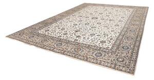 Tappeto Kashan Floreale Avorio Blu 315x415 Cm