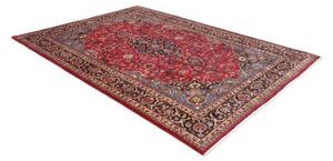 Tappeto Mashad Medaglione Floreale Rosso Blu 202x292 Cm