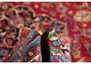 Tappeto Mashad Medaglione Floreale Rosso Blu 202x292 Cm