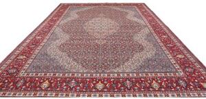 Tappeto Sarough Stilizzato Rosso Blu Avio 305x400 Cm