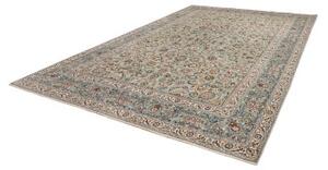Tappeto Kashan Floreale Verde Salvia Blu Indaco 273x422 Cm