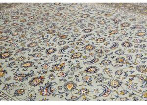 Tappeto Kashan Floreale Verde Chiaro Blu 300x387 Cm