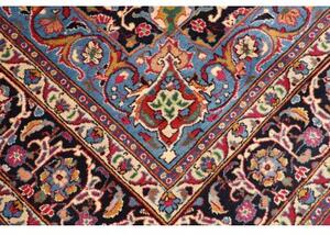Tappeto Mashad Medaglione Floreale Rosso Blu 202x292 Cm