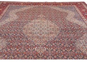 Tappeto Sarough Stilizzato Rosso Blu Avio 305x400 Cm