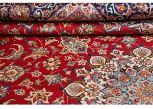 Tappeto Nadjafabad Medaglione Floreale Rosso Blu Scuro 283x415 Cm