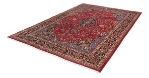 Tappeto Mashad Medaglione Floreale Rosso Blu 202x292 Cm