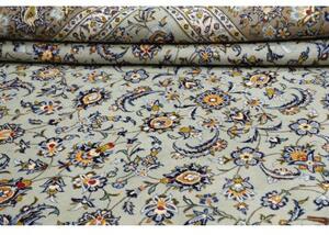 Tappeto Kashan Floreale Verde Chiaro Blu 300x387 Cm