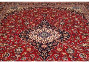 Tappeto Ardakan Medaglione Floreale Rosso Blu Scuro 310x415 Cm