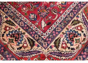 Tappeto Mashad Floreale Rosso Blu 298x380 Cm