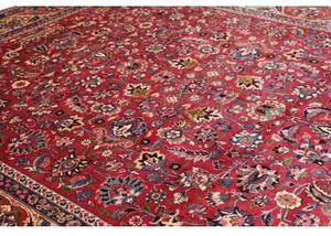 Tappeto Mashad Floreale Rosso Blu 298x380 Cm