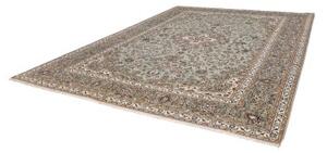 Tappeto Kashan Medaglione Floreale Beige Blu 305x410 Cm
