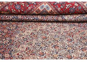 Tappeto Sarough Stilizzato Rosso Blu Avio 305x400 Cm